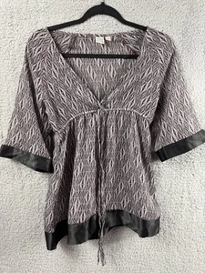 So Wear It Declare It Bluse Damen Small 3/4 Arm grau braun schwarz - Bild 1 von 9