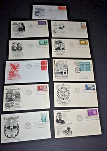 Set of 11 1959-1963 US Stamp FDCs - Scott Nos. C55/C64/C66/1031a/1200/1202... z - Picture 1 of 12