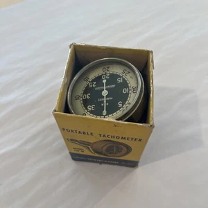 1940s Stewart Warner Portable Tachometer Model 757-W Original Box Rotary Speeds - Picture 1 of 9