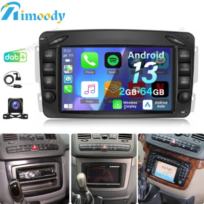 DAB+ Android 13 For Mercedes-Benz Viano/Vito W639 2004-2006 Autoradio GPS 2+64GB - Bild 1 von 4