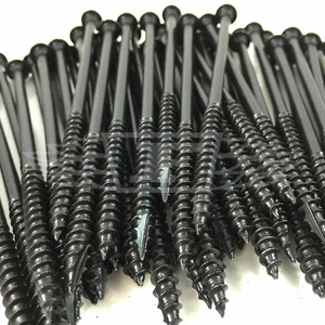 Black Hex Head Landscape Sleeper Screws Fixings / Timberfast,Timberfix - Picture 1 of 1
