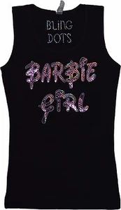 Barbie Girl Bling camicia paillettes glitter scintillante canotta - Foto 1 di 4