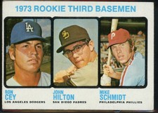 1973 Topps - High # #615 Ron Cey, John Hilton, Mike Schmidt (RC)