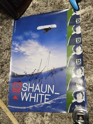 Shaun White Signed Autographed 2003 Burton Snowboard Poster 26" X  19" - Image 1 of 4