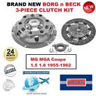 *** Brand New BORG n BECK 3-PIECE CLUTCH KIT for MG MGA Coupe 1.5 1.6 1955-1962