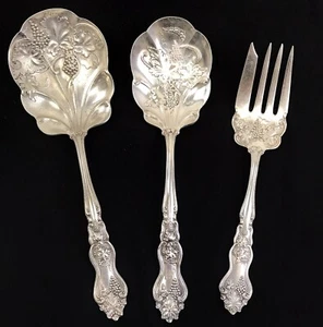 3 cucharas y tenedor de carne Int'l Silver Moselle Silverplate - Imagen 1 de 13