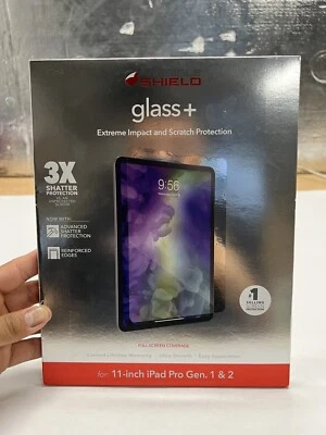 Zagg Invisible Shield Glass + Shield for iPad Pro 11" Gen. 1 & 2 Brand New - Image 1 of 4