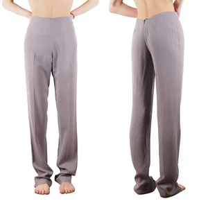 Costume National Vintage Women's Beige Gray Straight Pants size 42 - Picture 1 of 8