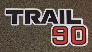Honda CT90 1979 Trail 90 Airbox Decal, Trail 90 Sticker, Graphics Red "90" - Picture 1 of 1