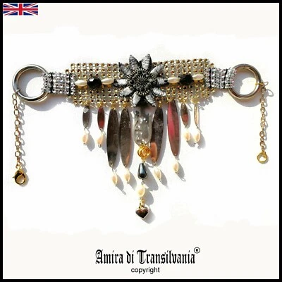 Streampunk Joyería Mujer Joyas Collar Swarovski Moda Collier Punk Gargantilla 1 Foto 1 de 4