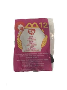McDonalds Vintage Happy Meal Brandneu - Chip The Cat TY Beanie Baby - Bild 1 von 8