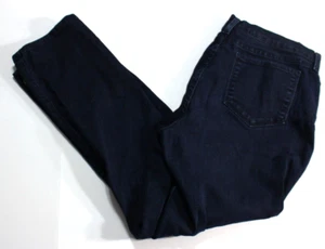 Pantalones de mezclilla para mujer NYDJ, talla 14, lavado oscuro, pierna recta, estirados elevador 34 x 31 - Imagen 1 de 12