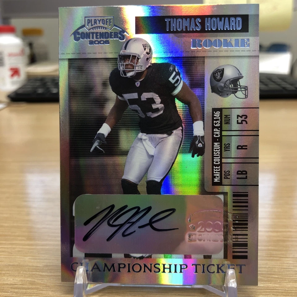 2006 Playoff Contenders Thomas Howard RC Championship Ticket Auto 1/1 One of One - Image 1 of 2