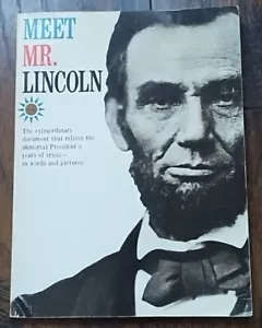 1960 MEET MR. LINCOLN BY RICHARD HANSER & DONALD B. HYATT BOOK - Imagen 1 de 4