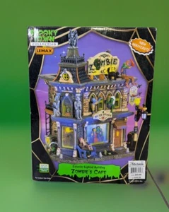 Lemax Spooky Town Halloween Zombie's Cafe Building & Box 65346 Zombie Cafe READ - Picture 1 of 22