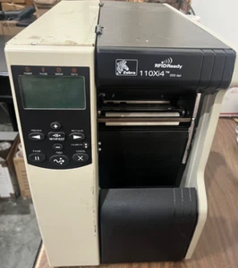 Impresora de etiquetas de transferencia directa/térmica Zebra 110Xi4 600 ppp COMO ESTÁ (NO PROBADA) - Imagen 1 de 9