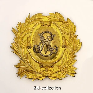 Superbe plaque de coiffure EM -Escuela Militar. Pays Amérique Latine. Vers 1900 - Picture 1 of 4