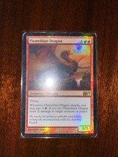 1x FOIL Flameblast Dragon M12  MTG Magic 2012 Core Played English R x1