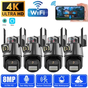 8MP Dual Lens IP Camera Wireless WIFI Outdoor CCTV HD PTZ Home Security IR Cam # - Picture 1 of 22