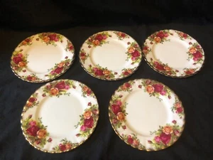 ROYAL ALBERT ALTE COUNTRY ROSEN 5 TEETELLER 16 CM, ENGLISCH, TOP ZUSTAND - Bild 1 von 3