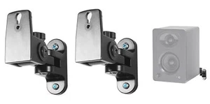 (2) Hidden Wall Mount Swivel Brackets For Samson SAM50 Studio Monitor Speakers - Picture 1 of 9