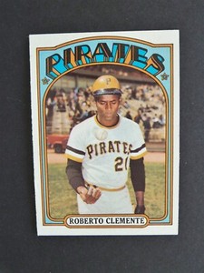 1972 TOPPS SET BREAK #309 ROBERTO CLEMENTE EXMT++