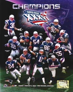 Super Bowl XXXVI Equipo New England Patriots Edición Limitada Edición Limitada Foto P - Imagen 1 de 4