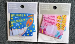 @3 PACK "PERTENECE A" COHETE ESPACIAL/MARIPOSAS PLANCHAR/COSER APLIQUES/PARCHE@ - Imagen 1 de 5