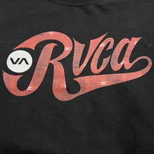 RVCA Sweatshirt Sz Large Black Long Sleeve Artist Network Program - Picture 1 of 11