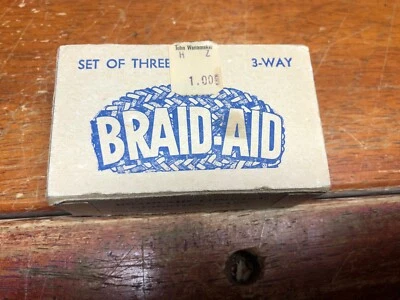 Braid-Aid 3 Adjustable Cones Rug Brading W/Box & Instructions  - Image 1 of 4
