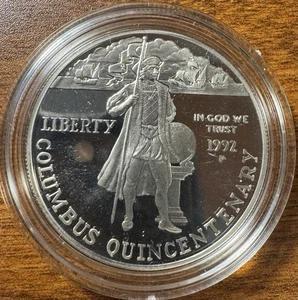 1992 United States Mint Columbus Quincentenary Coins Unc. 2 Coin Set OGP + COA - Picture 1 of 6