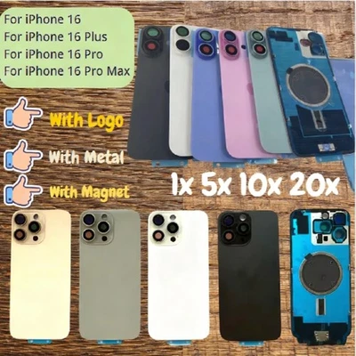 Lot Back Glass Replacement With Metal Magnet For iPhone 16/16 Plus/16 Pro Max - Image 1 of 4