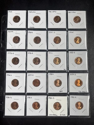 1964-2023-S Lincoln Penny Proof Run, Memorial, Shield 63 Untouched Coins!! - Image 1 of 4