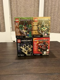 LEGO Minecraft Micro World: 21102, 21105,  21106, 21107 New Sealed Retired Sets