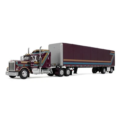 Remolque utilitario de lona enrollable Kenworth W900A DCP 1/64 con cama Aerodyne 60-1618 Foto 1 de 2