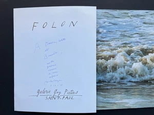 " FOLON " Catalogue de la Galerie Guy Pieters avec ENVOI / HANDSIGNED, 2000 - Picture 1 of 3