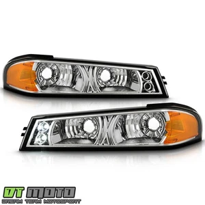 04-12 Gmc Canyon Chevy Colorado Chrome Led Bumper Signal Lights Lamps Left+Right - Picture 1 of 1