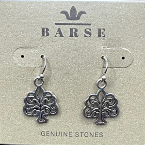 Barse Tree Of Life-Earrings-Silver- NWT - Picture 1 of 6