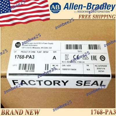 New in Box AB 1768-PA3/A Compactlogix Power Supply Free Tax 1768PA3 SerA US 1PC - Image 1 of 4