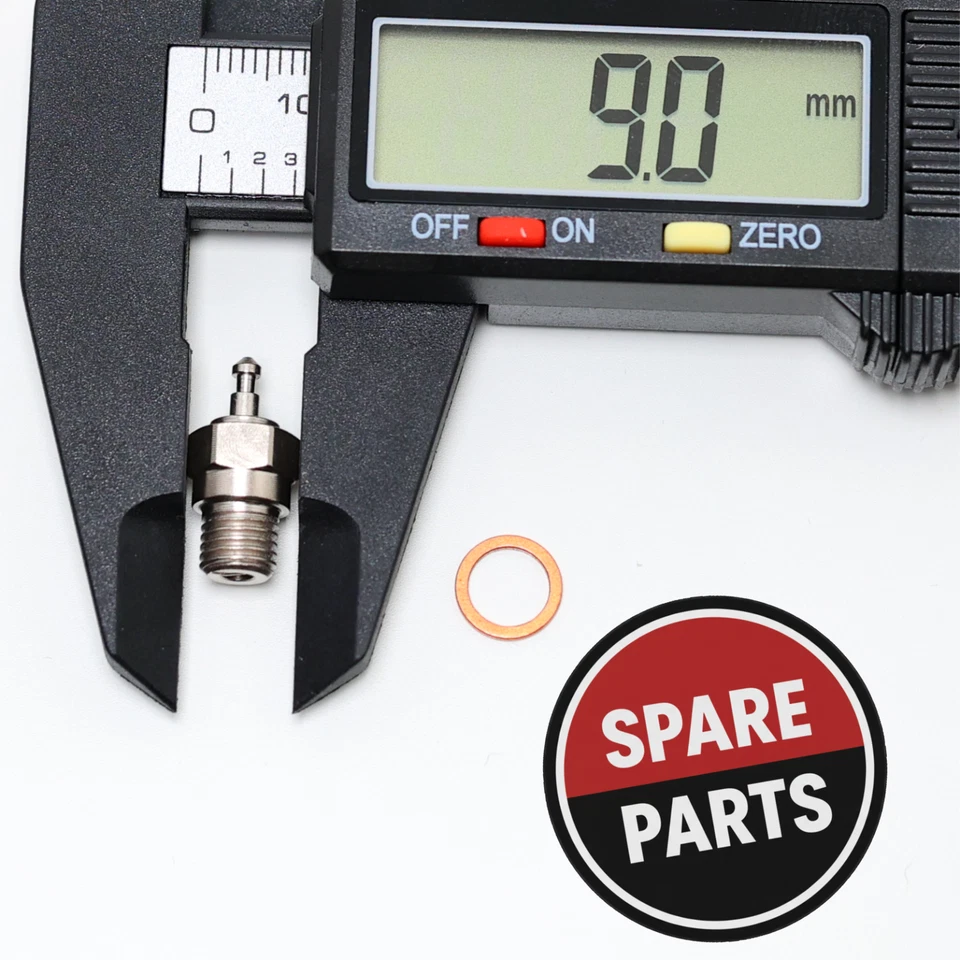 1 set x Traxxas glow plug super duty long medium + gasket 3232 - image 1 of 1