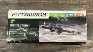 Pittsburgh 4" pinza digitale metrica SAE letture decimali display digitale strumento matematico - Foto 1 di 9