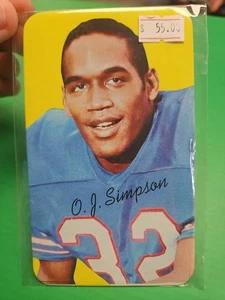 1970 Topps Super OJ Simpson RC #24 MP - Foto 1 di 2
