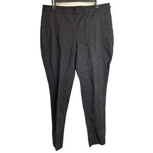 Pantalone donna lungo alto Sally pull nero gamba dritta carriera viaggio classico - Foto 1 di 8