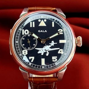 Vintage Swiss Watch GALA Millitary Style Men's Wristwatch Swiss Made Serviced - Picture 1 of 17