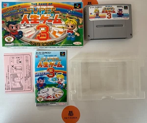 Super Game Of Life 3 Nintendo Super Famicom SNES Game Boxed With Manual - Picture 1 of 12
