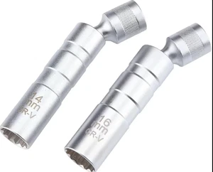 For BMW 12PT 14&16mm Thin Wall Magnetic Swivel 3/8" Spark Plug Socket Driver - Picture 1 of 12