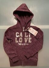 Girls Sweater NWT Size 4 Reflex I Love California Hooded Sweater
