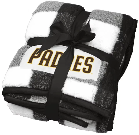 San Diego Padres MLB 50''x60'' Buffalo Check Frosty Fleece Blanket-F43957912 Cover