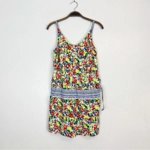 CABI Women's Size XS Multicolor Fiesta Sleeveless Romper Drawstring Waist #5261 - Picture 1 of 13
