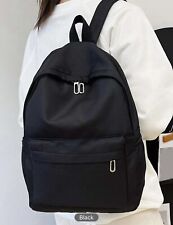 Black large backpack, school bag, laptop work bag, water resistant, travel bag 